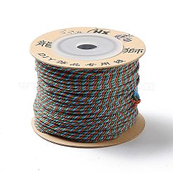 ポリエステルツイストコード  ラウンド  DIYのジュエリーには  ドジャーブルー  1.2mm  約38.28ヤード（35m）/ロール&nbsp;OCOR-G015-01B-20