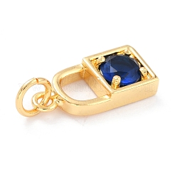 Real 18K Gold Plated Brass Micro Pave Cubic Zirconia Charms&nbsp;ZIRC-L100-080G