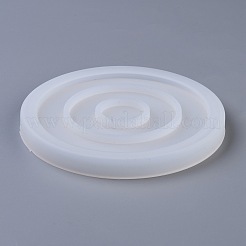 Diyラウンドコースターシリコンモールド  レジン型  UVレジン用  エポキシ樹脂ジュエリー作り  ホワイト  120x11mm  内径：110mm&nbsp;DIY-P010-28