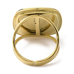 304 Stainless Steel Enamel Open Cuff Rings for Women&nbsp;RJEW-F166-23G-01