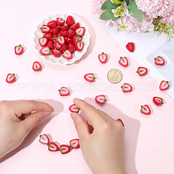 50Pcs Printed Opaque Acrylic Beads&nbsp;OACR-PA0001-79
