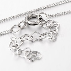 304 Stainless Steel Shell Pearl Beaded Pendant Necklaces&nbsp;NJEW-JN01306