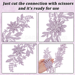 2 Pairs Polyester Clothing Patches&nbsp;DIY-GF0013-19B