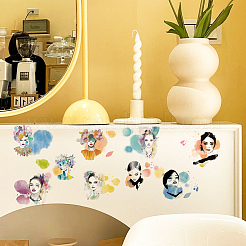 3 シート 3 スタイル pvc 防水装飾ステッカー  家具装飾用の粘着性の花柄デカール  人間  300x150mm  1枚/スタイル&nbsp;DIY-WH0404-567