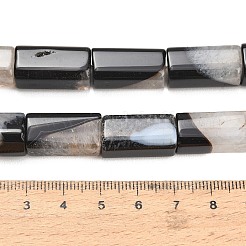天然石瑪瑙ビーズ連売り  染め＆加熱  直方体の  ブラック  19.5~21.5x9~10.5x9~10.5mm  穴：1.2~1.8mm  約20個/連  15.87''~16.26''（40.3~41.3センチメートル）&nbsp;GG-L001-H01-02E