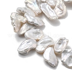 Natural Baroque Keshi Pearl Beads Strands&nbsp;PEAR-P064-02C-01A
