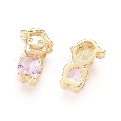 Golden Plated Brass Charms&nbsp;ZIRC-L087-026G