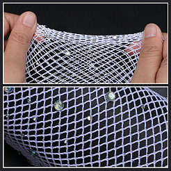 Polyester Mesh Long Gloves&nbsp;AJEW-WH20020-003A