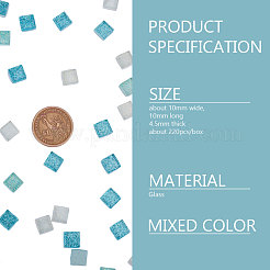 Glass Cabochons&nbsp;GLAA-WH0015-44G