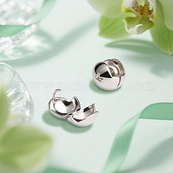 2 ペア 2 色の真鍮フープピアス  ラウンド  ミックスカラー  15.5x16.5mm  1対/カラー&nbsp;EJEW-GO0002-32