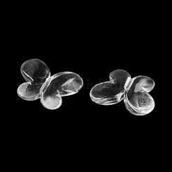 透明なアクリルビーズ  蝶  透明  13x16.5x4mm  穴：1.2mm  約1190個/500g&nbsp;TACR-G048-01A