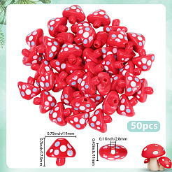 50Pcs Opaque Acrylic Beads&nbsp;OACR-PA0001-78