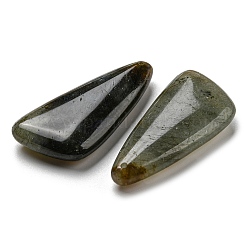 天然石ラブラドライトペンダント  三角形  46x21~23x8.5~9mm  穴：1.5mm&nbsp;G-M405-09-01