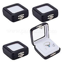 PU Leather Jewelry Gift Storage Box&nbsp;AJEW-WH0475-04A