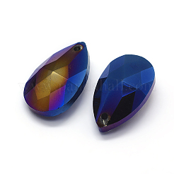 Faceted Glass Pendants&nbsp;GLAA-F069-L-B04