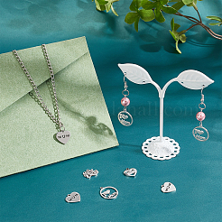 48Pcs 4 Style 304 Stainless Steel Charms&nbsp;STAS-UN0032-26