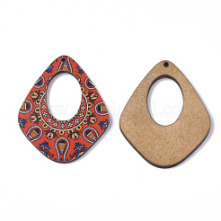 Printed Basswood Pendants&nbsp;WOOD-S045-004B