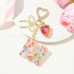 Alloy & Resin Pendant Decorations&nbsp;HJEW-YW00401-03