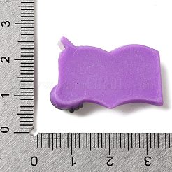 ハロウィンシリーズ かわいい不透明樹脂デコデンカボション  暗紫色  頭蓋骨が描かれた本  21x30x7mm&nbsp;RESI-B026-03C-01