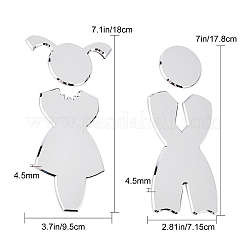 ABS Boy & Girl Bathroom Sign Stickers&nbsp;DIY-WH0183-18