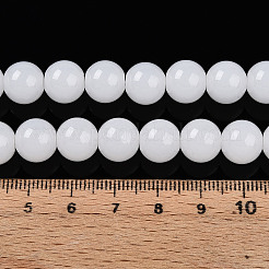 Imitation Jade Glass Beads Strands&nbsp;LS-GLAA-T032-J10mm-01