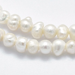 Natural Cultured Freshwater Pearl Beads Strands&nbsp;X-PEAR-F007-61