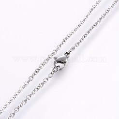 合成ターコイズペンダントネックレス  304ステンレススチール製金具付き  ツリー付きフラットラウンド  染め  19.68インチ（50cm）  ペンダント：40x28x6mm&nbsp;NJEW-P228-A05