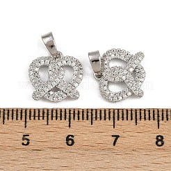 Brass Micro Pave Cubic Zirconia Pendants&nbsp;KK-A269-53P