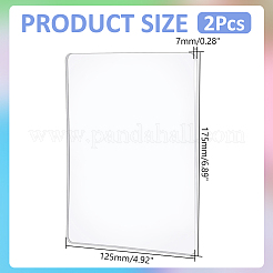 工芸品用の長方形プラスチックゲル印刷プレート  透明  175x125x7mm&nbsp;DIY-WH0698-021