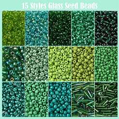15 Styles Glass Seed Beads&nbsp;SEED-FS0001-29