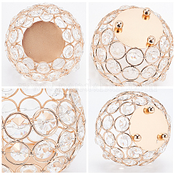 鉄キャンドルホルダー  完璧なホームパーティーの装飾  ミックスカラー  103x80mm  1pc /カラー  2個/セット&nbsp;AJEW-CA0001-23