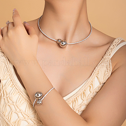 Brass Round Cuff Choker & Bangle Sets&nbsp;CD6248