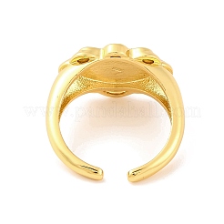 Brass Open Cuff Rings&nbsp;RJEW-U009-20G