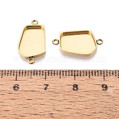 304 Stainless Steel Connector Cabochon Settings&nbsp;STAS-Q113-38G
