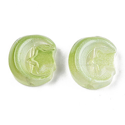 Transparent Spray Painted Glass Beads&nbsp;GLAA-N035-036-C03