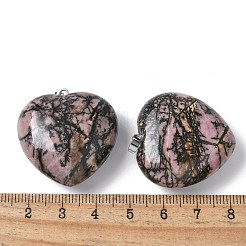 Natural Rhodonite Pendants&nbsp;G-A259-02P-06