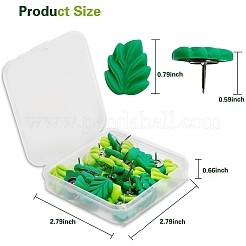 Leaf Resin Drawing Pins&nbsp;PW-WG18918-01