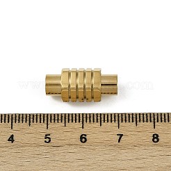 304ステンレススチール製マグネット留め具  コラム  ゴールドカラー  20x10x9mm  穴：5mm&nbsp;STAS-C127-18D-G