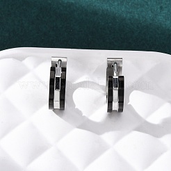 304 Stainless Steel Hoop Earrings&nbsp;EJEW-D331-04PB