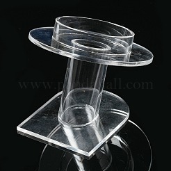 有機ガラスブレスレット/腕輪表示  透明  70x80x75mm&nbsp;X-BDIS-N002-01