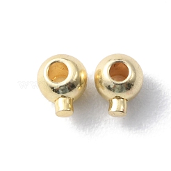 Brass Crimp Beads&nbsp;KK-WH0031-33G