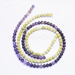 天然盛り合わせ石ラウンドビーズ連売り  5~6mm  穴：1mm  約67個/連  15.55インチ&nbsp;G-F425-09