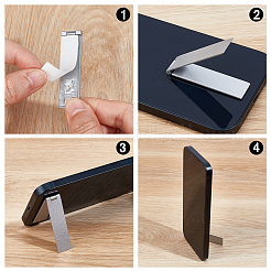 Foldable Alloy Mobile Phone Holders&nbsp;AJEW-WH0248-761P