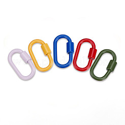 5Pcs 5 Colors Baking Paint Alloy Screw Locking Carabiners&nbsp;FIND-FI0001-12