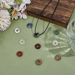 10Pcs 10 Styles Natural Mixed Gemstone Pendants&nbsp;G-ME0001-26