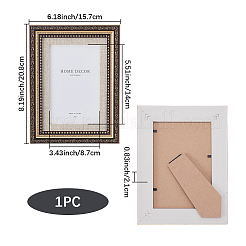 樹脂製フォトフレームスタンド1個  長方形  ゴールデンロッド  208x157x21mm&nbsp;DJEW-SP0001-55A-01