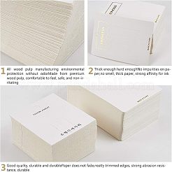 厚紙ヘアクリップ表示カード  長方形  ホワイト  10.5x7.5cm  7.95x7cm  200個/セット&nbsp;CDIS-CA0001-02