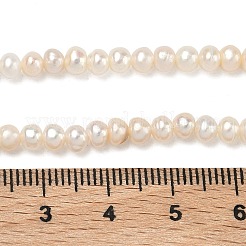 Natural Cultured Freshwater Pearl Beads Strands&nbsp;PEAR-L034-06C