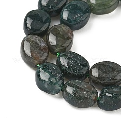 Natural Moss Agate Beads Strands&nbsp;G-Z006-A41