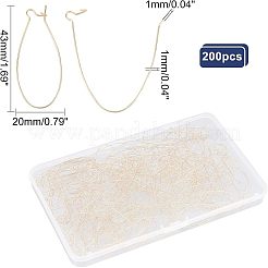 200Pcs Brass Hoop Earrings&nbsp;KK-NB0002-44